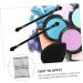VINTORKY 30pcs Double Ended Eyeshadow Brush Cosmetic Tool Bling Makeup Brushes Sponge Black Artificial Fiber - Buy Online on GoSupps.com