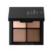 Glo Skin Beauty Eye Shadow Quad | Expertly Matched Shades for A Custom Eye Statement  (Cool Glow)