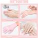 Moisturizing Silicone Gloves for Dry Cracked Hands - NTRUXZP Pink Gel Spa Gloves | 2-Piece Hand Care Set - Buy Online on GoSupps.com
