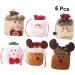 Abaodam 6pcs Bags Bulk Christmas Bag Assortment Christmas Candy Bag Apple Bag Child Elk Party Bag - Buy Online on GoSupps.com
