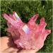 Aura Crystal Cluster Angel Aura Titanium Quartz Crystal Stunning Rainbow Specimen Minerals Reiki Home Collections - Buy Online on GoSupps.com