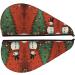Snowman Christmas Tree Coral Velvet Dry Hair Cap - Anti Frizz Curly Hair Drying Cap with Buttons for Long & Thick Hair - Buy Online on GoSupps.com