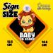 2 pcs Little Ducklings Baby on Board Car Sign with Suction Cups (Lion - Buy Online on GoSupps.com