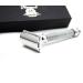 Men's Safety Razor with Silver Handle - Newly Designed by Haryali London - No Blades Included | Premium Shaving Experience - Buy Online on GoSupps.com