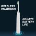 MOUTHARMOR Electric Sonic Toothbrush with Travel Case, 4 Brush Heads, Wireless Charging - White - Buy Online on GoSupps.com