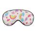 Watercolor Rainbows and Clouds Sleeping Mask Cartoon Soft Sleepmask Adjustable Strap Eye Sleep Mask Light-Blocking Eye Covers for Sleeping Blindfold Eye Cover for Women Men Girls Boys Color-1