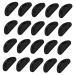 Gleavi 10 pairs of nasal strips air glasses glasses pads belt spectacles spare parts glasses accessories glasses silicone-nose cushions nasal stick sunglasses patch frame tool man pebble gel