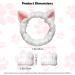 3 Pieces Cute Cat Ear Headband and Wrist Straps Set for Washing Face Spa Soft Elastic Facial Care hairband Fluffy Headband Wristbands for Women Girls Shower Sports Makeup Bath (White) - Buy Online on GoSupps.com