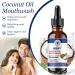 WAWJ Coconut Oil Mouthwash for Teeth with Tongue Scraper Teeth Total Care Mouthwash Natural Mouth Cleaning for Fresh Breath Healthy Teeth (120ml) - Buy Online on GoSupps.com