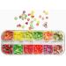 UUYYEO 2 Boxes 3D Clay Nail Art Slices - DIY Nail Art Supplies with Assorted Flowers and Fruit Slices - Buy Online on GoSupps.com
