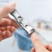 UNbit Nail Cutter Portable Nail Fingernail Clipper Steel Wide Jaw Opening Anti Splash Fingernail Clippers Nail Cutter Manicure (Color : Dark Gray) - Buy Online on GoSupps.com