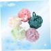 5pcs Loofah Sponges Set - Bathing Shower and Dish Scrubbers - Soft Mesh Bath Puffs & Brushes for All Skin Types | Ideal for Home & Travel - Buy Online on GoSupps.com