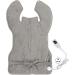 Ergonomic Back Heating Pad - 6 Temperature Levels | Silver Grey | UK Plug 220V - Ideal for Home & Office - Buy Online on GoSupps.com