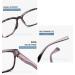 Shop Edgun Blue Light Blocking Reading Glasses for Men & Women | White Bean Flower Frame +2.5 | Anti-Eye Strain Spring Hinges - Buy Online on GoSupps.com