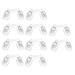 Marmerdo holder 1 set 5 pair of soft silicone-nose pads enlarge nose pads glasses click system small make clear glasses cover matt reading child slipproof pebble gel glasses