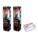 White Glo Charcoal Toothpaste 100ml – Pack of 2 with 50 Sanitral Floss Sticks Included as a Gift