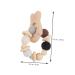 Jojofuny Wooden Baby Teething Toy - Silicone Animals Teether for Babies 0-6 Months - Buy Online on GoSupps.com