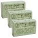 Savon de Marseille - French Soap Made With Pure Organic Olive Oil and Shea Butter - Eucalyptus Fragrance - 125 Gram Bars - Set of 3