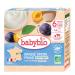 Babybio - French sheep's milk - Aquitaine Plum Brewed Gourds 4x85 g - 6+ Months - ORGANIC