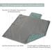 Luxdag Wrap Pad 60x60cm - Washable Diaper Bag with Compartments for Diapers & Wet Wipes - Foldable Green & Gray Triangles - Travel Essential for Parents - Buy Online on GoSupps.com