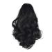 Battnot ladies hair parts braid pretty thick curly ponytail cockhaft clip hair extensions women-girl-sparkling-hair ring rolls heat-resistant wrap (25cm a) 25cm a