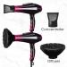 Mannice 3500W Professional Salon Hair Dryer - Ionic Blow Dryer with AC Motor 3 Heat Settings Cool Shot Tourmaline Ceramic Concentrator & Diffuser - 110V Purple - Buy Online on GoSupps.com