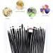 Makeup Brushes ZHIYE Make up Brush Set 20 PCs Professional Face Eyeliner for Foundation Blush Concealer Eyeshadow with Travel Black - Buy Online on GoSupps.com
