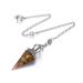 JOVIVI Pendulum Crystal Tiger Eye Dowsing Crystals Pendulum Divination Scrying Healing Crystal Gemstone Quartz Stone Pendant for Reiki Grid Meditation Witchcraft Wicca Tiger Eye Crystal Pendulum
