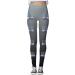 Winter Christmas Elf Print Leggings for Women - High Waist Sport Yoga Tights | Slim Fit Fitness Streetwear Pants - Dark Gray - Buy Online on GoSupps.com