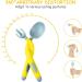 Vicloon Baby Utensils Spoon Fork Set 4pcs - Easy Grip Toddler Cutlery Feeding Set in Pink-Yellow Powder-blue - Buy Online on GoSupps.com