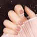 French Tip Press on Nails Medium Nude - 24Pcs Acrylic False Nails for Women and Girls - Buy Online on GoSupps.com