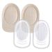FRCOLOR 2 Pairs Heel Pad Flatwear Flat Shoes Snug Prevention Shoe Inserts for Women Gel Heel Cushion Inserts Heel Inserts Soft Floor Mat Gel Pad Half Pad Women's Insole Jp Velvet