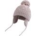 Pesaat Knitted Baby Winter Beanie Earflap Hat - Infant Toddler Boys Girls Fleece Lined Pom Pom Beanie 0-6 Months (Grey) - Buy Online on GoSupps.com