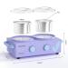 Double Wax Warmer for Hair Removal - Professional 14oz Wax Pot with Faster Melting Machine - Ideal for Large Area Body Waxing at Home, Salon, or Spa - Purple - Buy Online on GoSupps.com