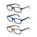 Lanlang blue light filter glasses 3-way pack reading glasses for men anti-blue light glasses anti-eye load 3 colors including black/blue/real karette tortoise red 2.0 dioptries