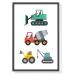 Shop Heaven Sugar Premium Wall Pictures Set for Kids - A4 Children's Room Decor | Vehicle & Fire Engine Posters - Buy Online on GoSupps.com
