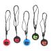 Kid Silicone Dinosaur Pattern Sensory Chewing Necklace  5 Colors  Portable Baby Teething Toy for Home Travel  5 Pcs/Set