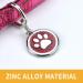 Personalized Pet ID Tags for Dogs and Cats Custom Laser Engraved Name and Number Zinc Alloy Cute Paw Shaped Dog Collar ID Tag.3Pack(Pink) Pink 3 Pack - Buy Online on GoSupps.com
