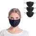 Yijueled Car Cotton Mask Reusable 3 Pack Face Masks with 10 Pack Filter Pad Cloth Face Mask Washable and Adjustable for Adult Men Women Teens
