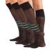 Calcitaly 3 pairs of fine knees support stockings |Medium compression stockings 8 mm/hg |Black skin color |35/38 39/42 |40 den |Made in Italy 35-38 3 x black