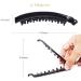 RC Roche 6-Pack Vintage Black Banana Hair Clips - Thick Teeth Holders for Medium Hair - Buy Online on GoSupps.com