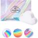 TEEROVA Rainbow Bath Bombs Gift Box Wrapped - Colorful Rainbow Cloud SPA Bath Bombs Float on Water&Release Vivid Rainbow Color Moisturize Dry Skin - Buy Online on GoSupps.com