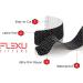 FlexU Ultra-Wide Kinesiology Tape - Lower Back and Shoulder Pain Relief - 4 Pre-Cut Y Shape Strips - 50%-100% Wider - Black - Buy Online on GoSupps.com