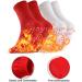 Heated Socks | Self-Warming Foot Warmers | Magnetic & Turmaline Heating Socks for Men | Winter Heating Socks in Red & White - International Shipping Available - Buy Online on GoSupps.com