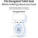 Elongated Toilet Seat Soft Close Quick Release Design Urea Formaldehyde Heavy Duty Toilet Seats Non-Slip Seat V Shape White Little Surprise - Buy Online on GoSupps.com