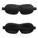 Eye Blindfold Relaxed Travel Sleep Eye Cover Stretchy with Fastener Tape Useful Pain-Free Black