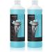 Globaclean shaving head cleaner refill fluid 2x 1l - suitable for refilling brown clean & renew Synchro Activator & Pulsonic Series 3/5/7/9 1 piece (2 Pack)