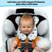 KAKIBLIN Baby Travel Pillow - Neck & Head Support for Car Seat & Pushchair - White Star - Buy Online on GoSupps.com