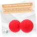 Besportble Yoga Massage Ball & Foam Roller - Lacrosse Balls for Foot & Hand Massage - 12x6.3cm Red - Perfect for Fascia Relief & Muscle Recovery - Buy Online on GoSupps.com
