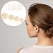 4pcs Hair Donut Hair Bun Shaper Set Chignon Bun Maker Hair Ring Style Accessories for Dancer Ballet Girls 4 sizes Beige Donut Bun Maker and 12pcs Golden Bobby Pins Doughnut Bun Hair Accessories - Buy Online on GoSupps.com